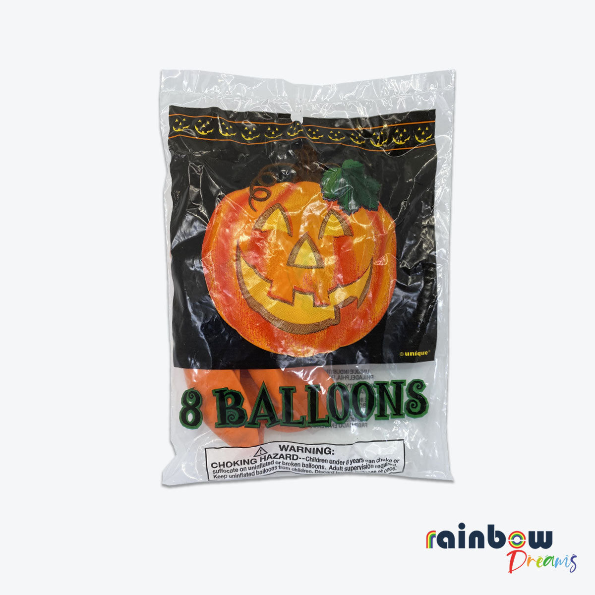 8 GHOST HALLOWEEN BALLOONS