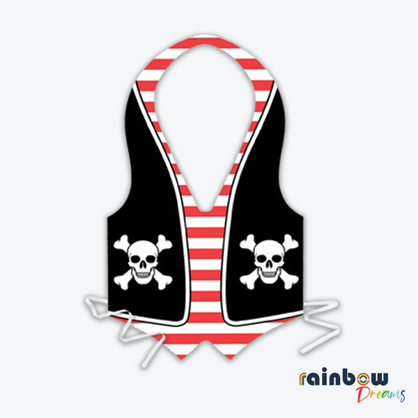 Beistle 66236 Plastic Pirate Vest