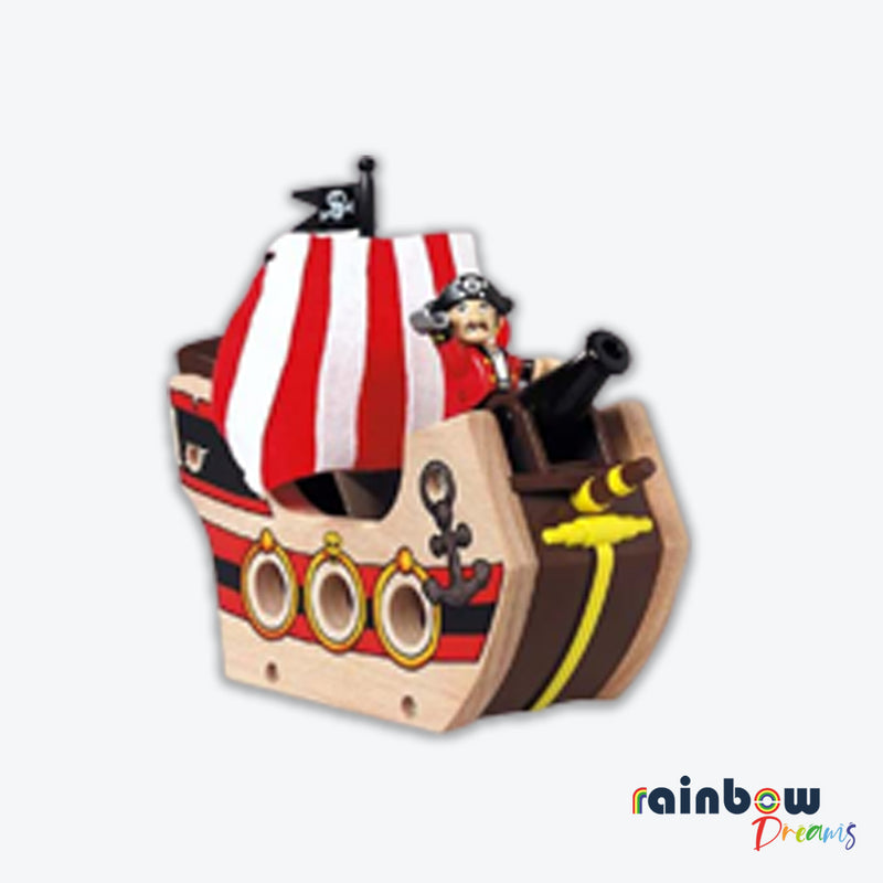 Wooden Railway System Pirate Ship