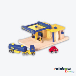 Plan City Gas Station Wooden Toy
