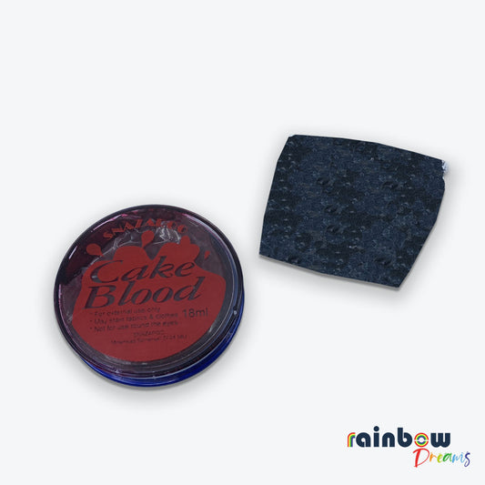 Fake blood cake looks like real blood