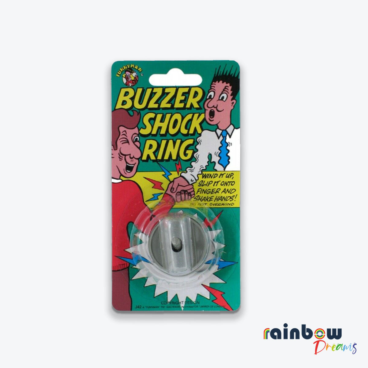 Wind Up Buzzer Shock Ring Joke