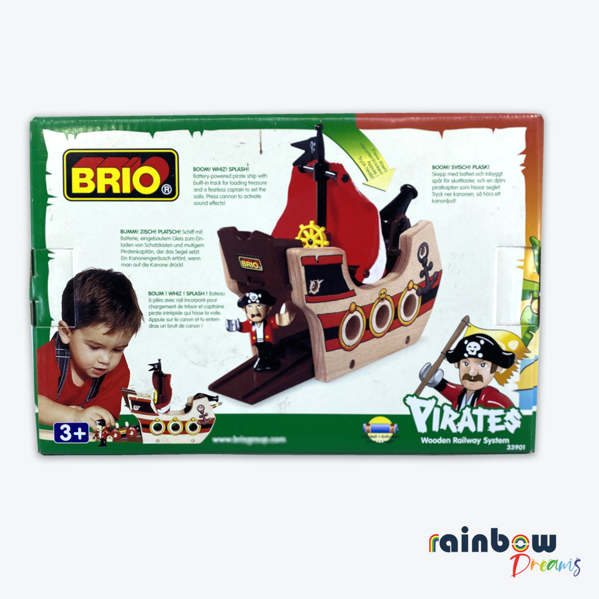 Wooden Railway System Pirate Ship