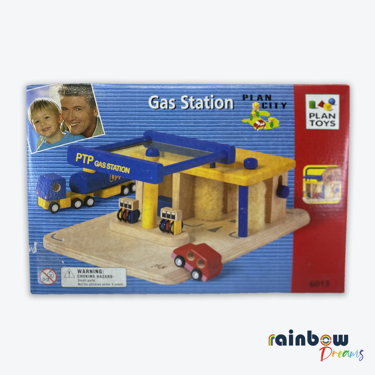 Plan City Gas Station Wooden Toy