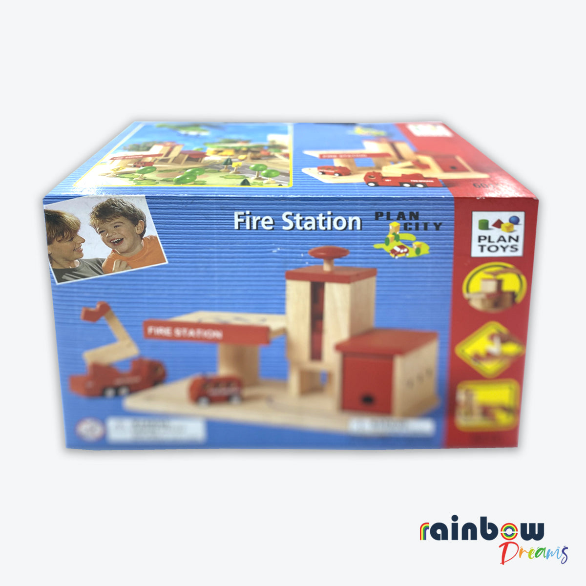 Plan City Fire Station Wooden Toy