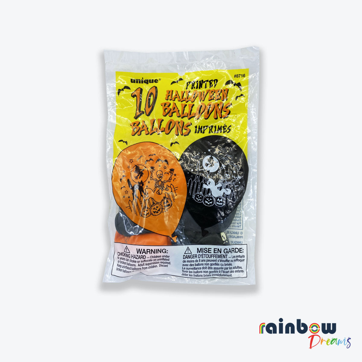 10 PUMPKIN HALLOWEEN BALLOONS